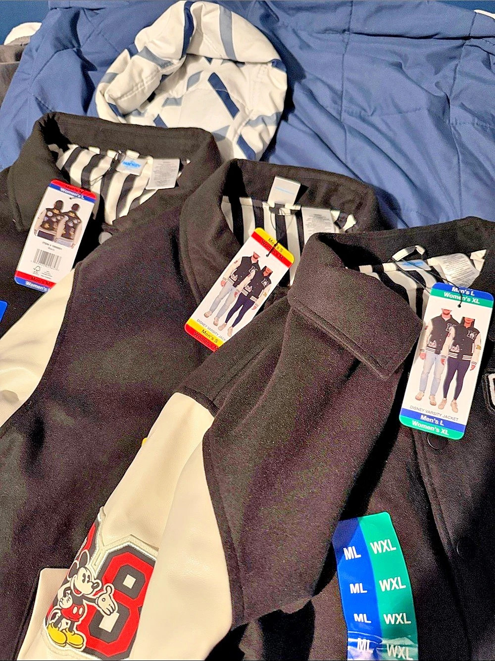 Disney Varsity Jacket Black & White Size Large